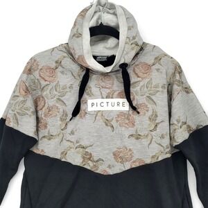 Picture Organic Hoodie M Floral Colorblock Gorpcore Outdoor Sweatshirt